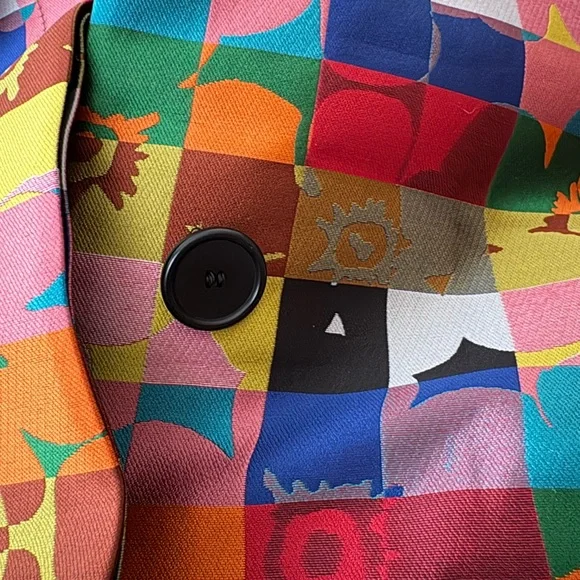 Akris multicolor geometric print blazer - Picture 10 of 11